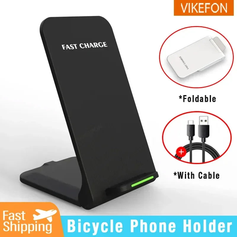 Carregador Sem Fio 30W Dobrável — Suporte com Carga Rápida para iPhone e Samsung