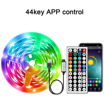 Fita LED RGB Flexível com Controle por App – Iluminação Decorativa