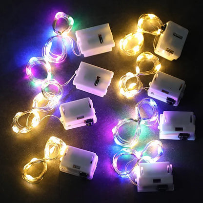 Pisca-Pisca LED a Pilha — Fio de Luz Decorativo para Natal, Quarto e Festas