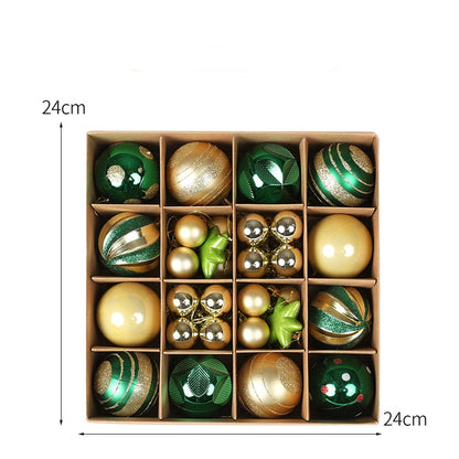 Kit 36 Bolas Natalinas para Decoração da Árvore e da Casa