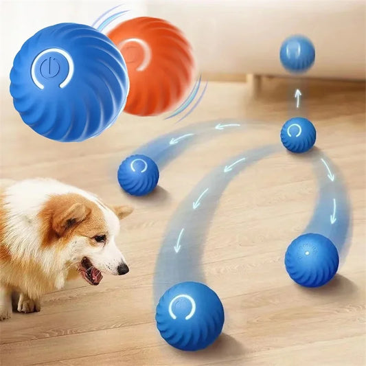 Bola Eletrônica Interativa para Pets com Movimento Automático USB