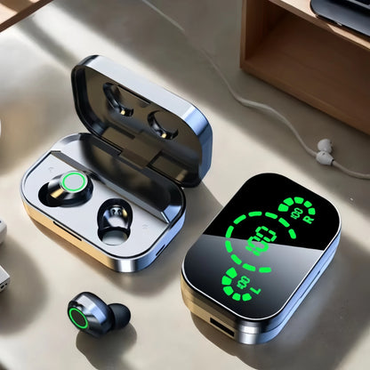 Fones de Ouvido Bluetooth – eWireless com Controle Touch, Estojo LED e Bluetooth 5.3