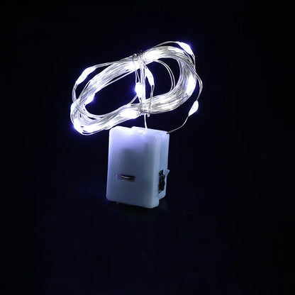 Pisca-Pisca LED a Pilha — Fio de Luz Decorativo para Natal, Quarto e Festas