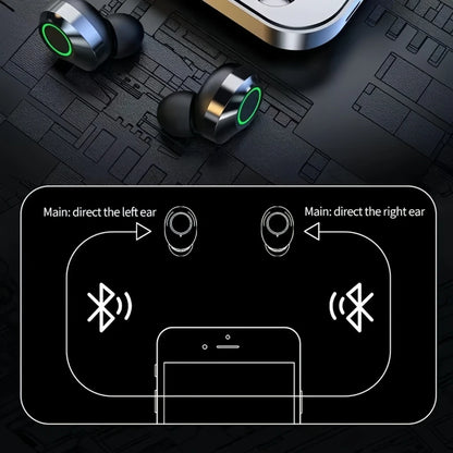 Fones de Ouvido Bluetooth – eWireless com Controle Touch, Estojo LED e Bluetooth 5.3