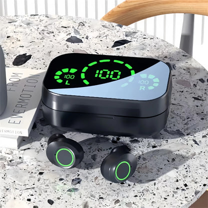 Fones de Ouvido Bluetooth – eWireless com Controle Touch, Estojo LED e Bluetooth 5.3