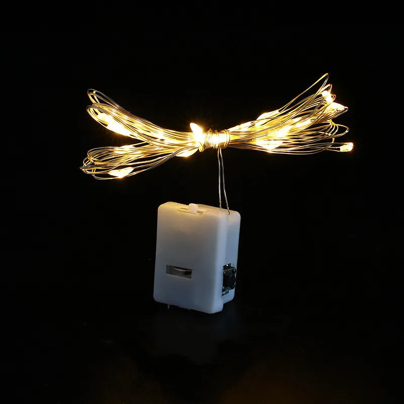 Pisca-Pisca LED a Pilha — Fio de Luz Decorativo para Natal, Quarto e Festas