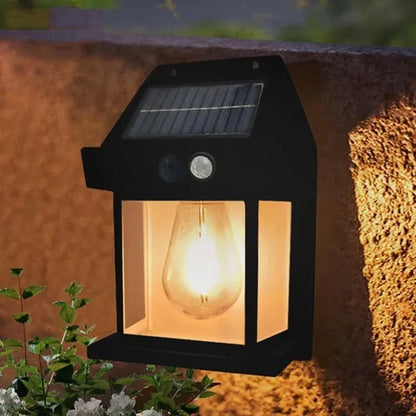 Luminária Solar com Sensor de Movimento — 3 Modos de Iluminação à Prova d’Água para Jardim e Varanda