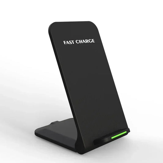 Carregador Sem Fio 30W Dobrável — Suporte com Carga Rápida para iPhone e Samsung